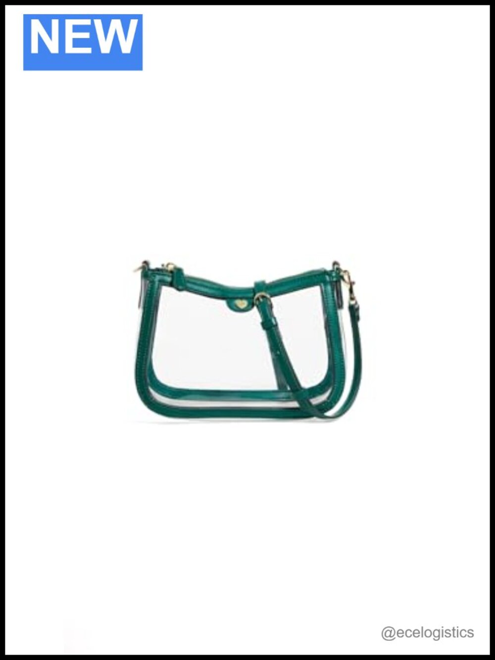 Stoney Clover Lane Crossbody Bag Faux Leather Gold-Tone Hardware